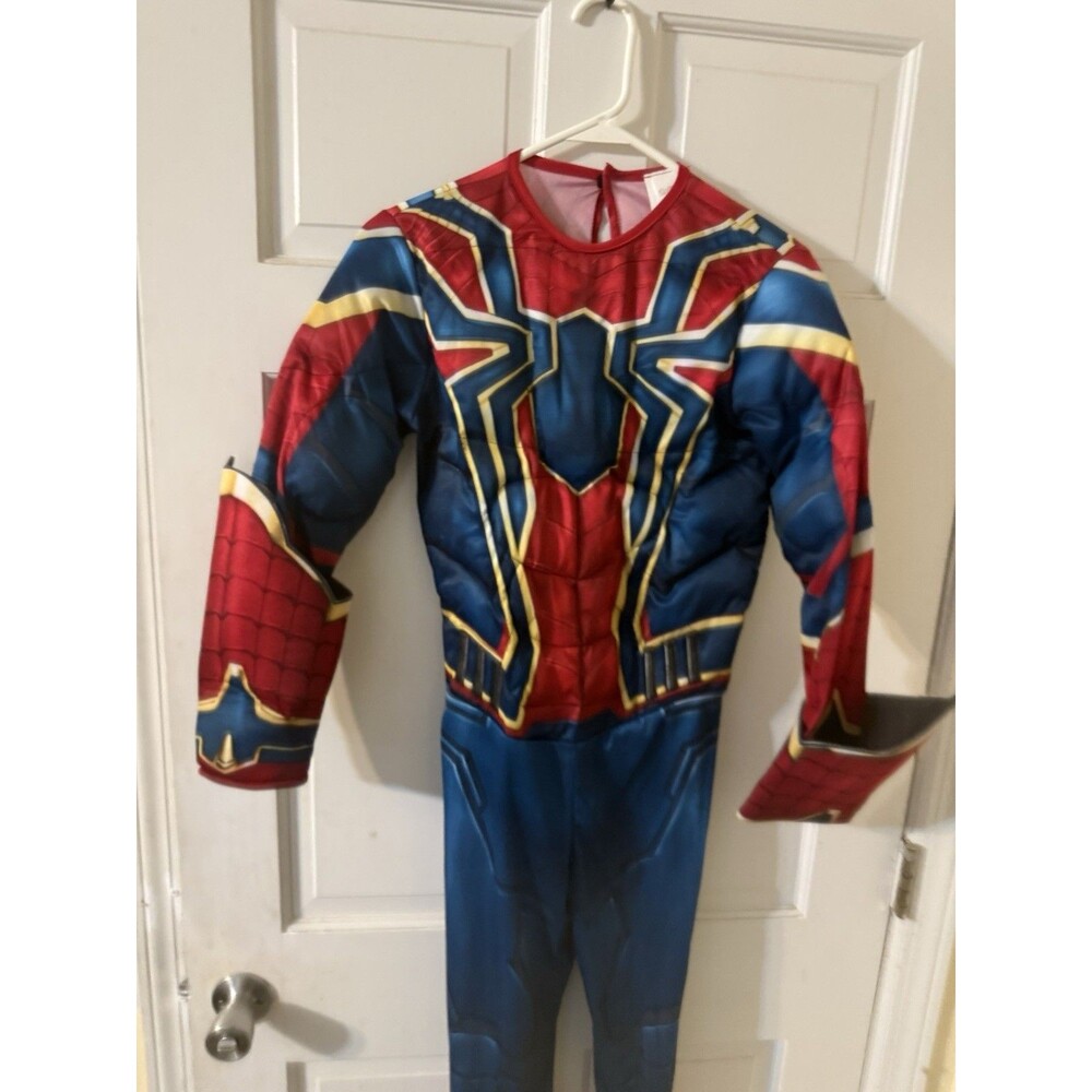 Boys Deluxe Marvel Spiderman Halloween Costume with Costume Powerbox and Mask